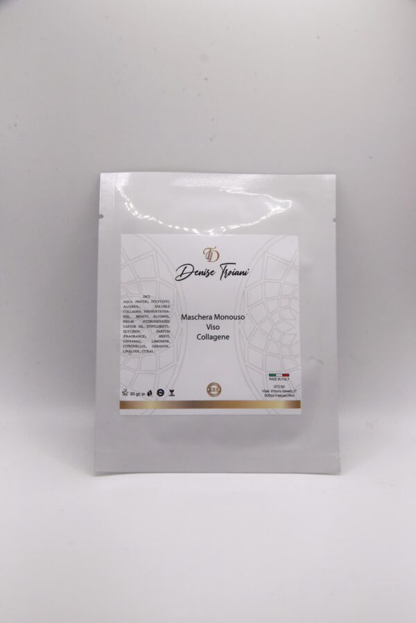 Maschera monouso collagene